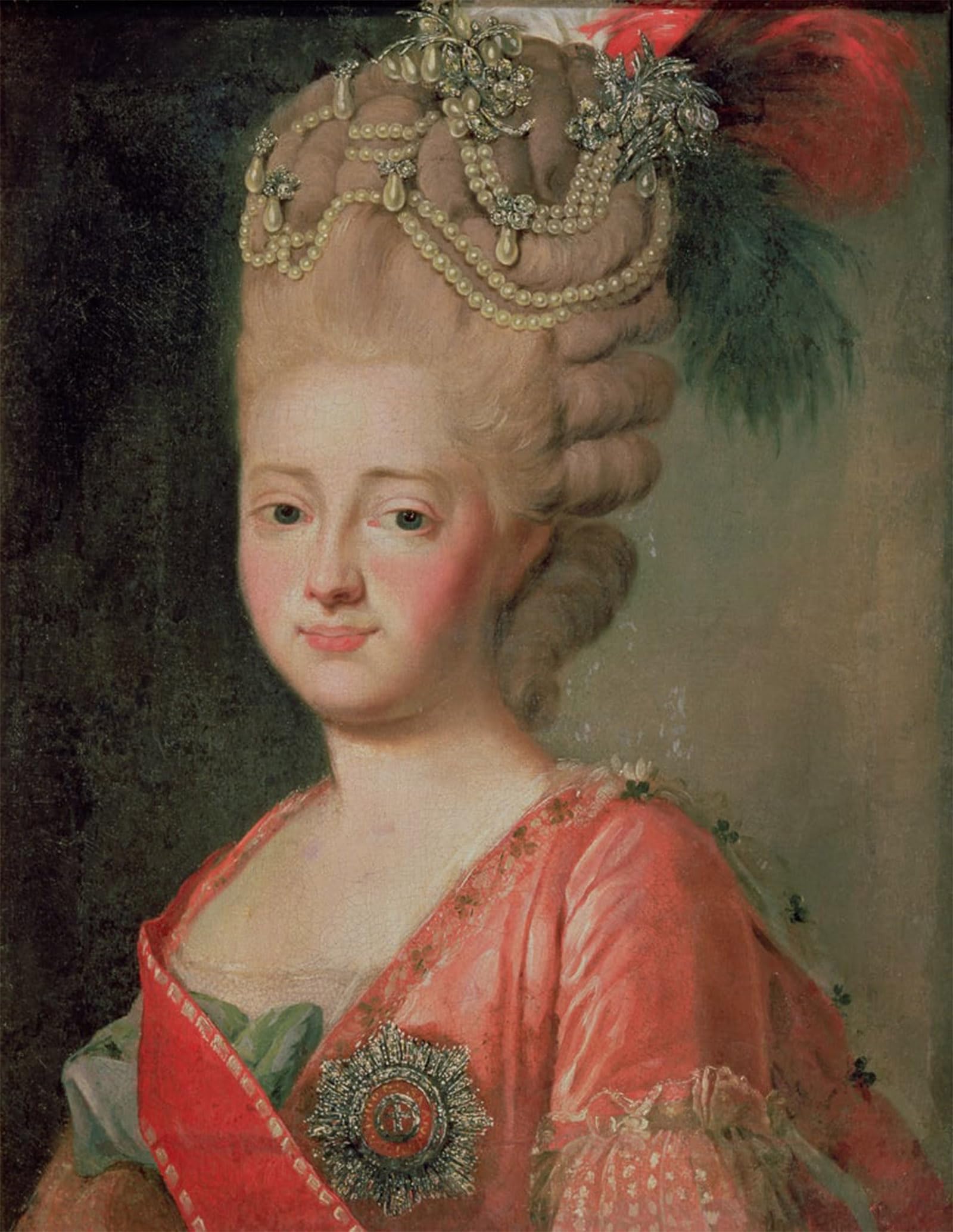 POSTERIIk Vintage Print Pop Art Landscape Artwork Portrait of Empress Maria Fyodorina by Alexander Roslin Art Prints for Office Home Decor 60x90cm