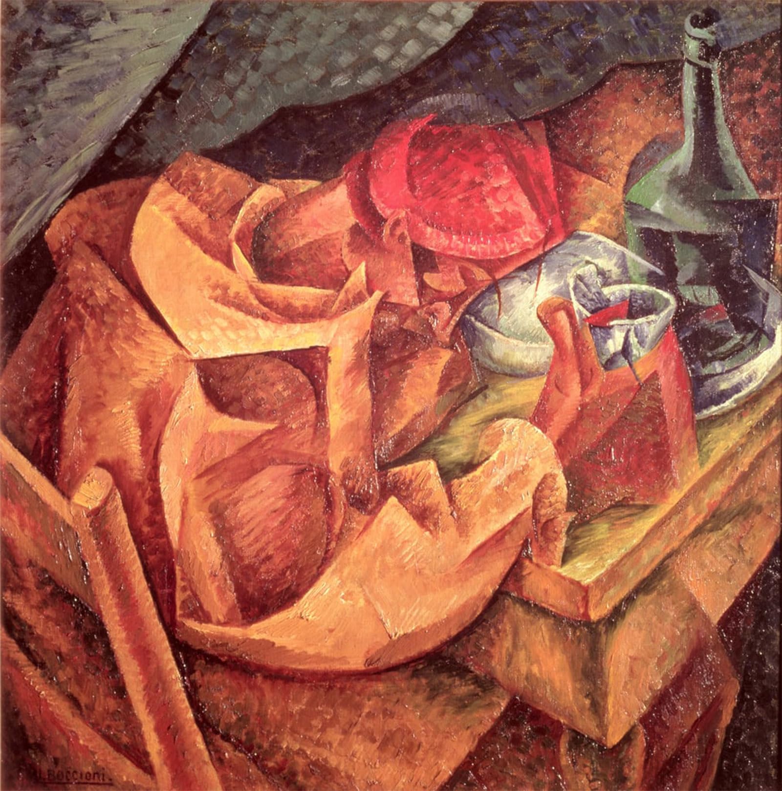 POSTERIIk Famous Print Pop Art Wall Art Graffiti the Drinker by Umberto Boccioni Art Prints for Home Decor 60x90cm