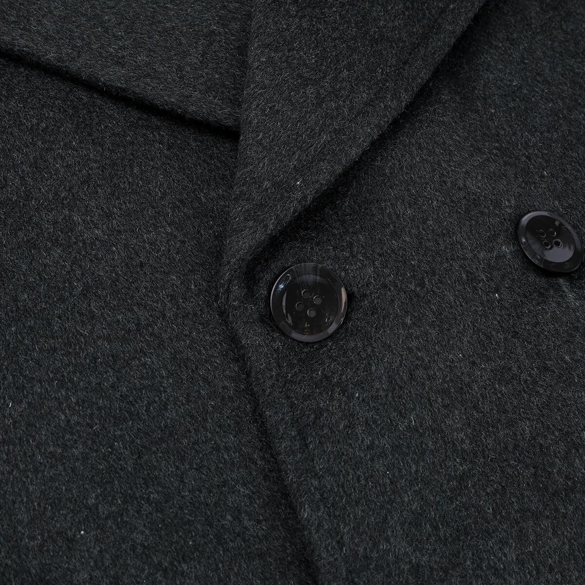 Allthemen Cappotto di Lana da Uomo Inverno Doppiopetto Coat Invernale di Media Lunghezza Caldo per Il Business