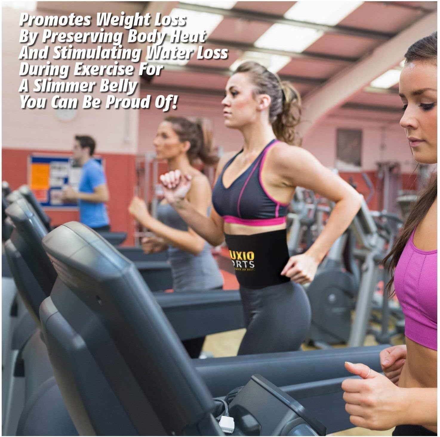 Veluxio Elite Waist Trimmer Weight Loss Ab Belt For Men & Women