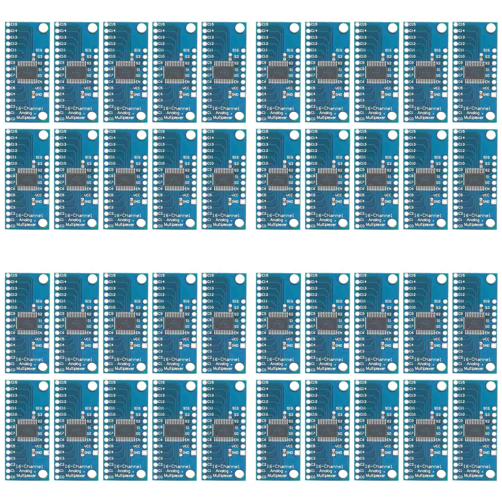 40 StüCk 16CH Analoges Multiplexer 74HC4067 CD74HC4067 PräZises Digitales Multiplexer MUX Breakout Board