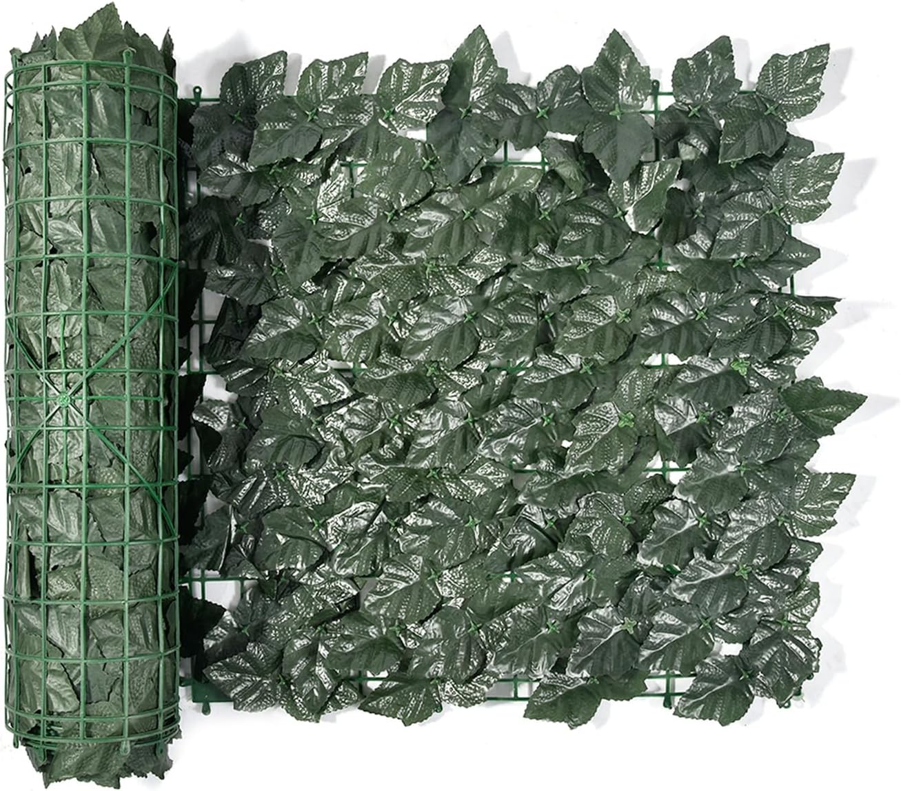 Green Grass Backdrop | Artificial Grape Leaf Fence Privacy Fence Screen Hedges,Greenery Panels Wall Backdrop Vine Decoration for Balcony Terrace
