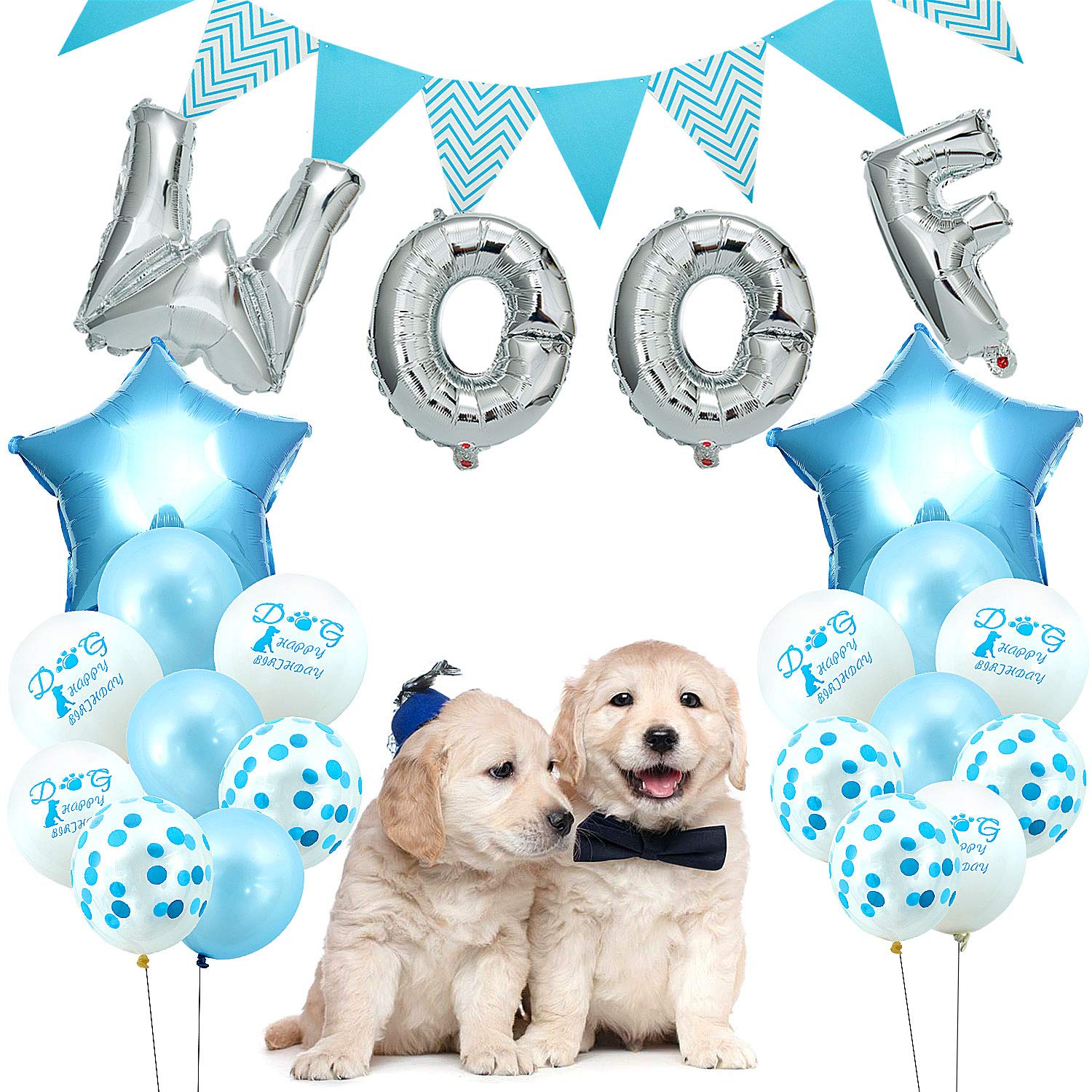 Buy Dog Birthday Decorations, Comius 24 Pcs Dog Paw Print Balloons