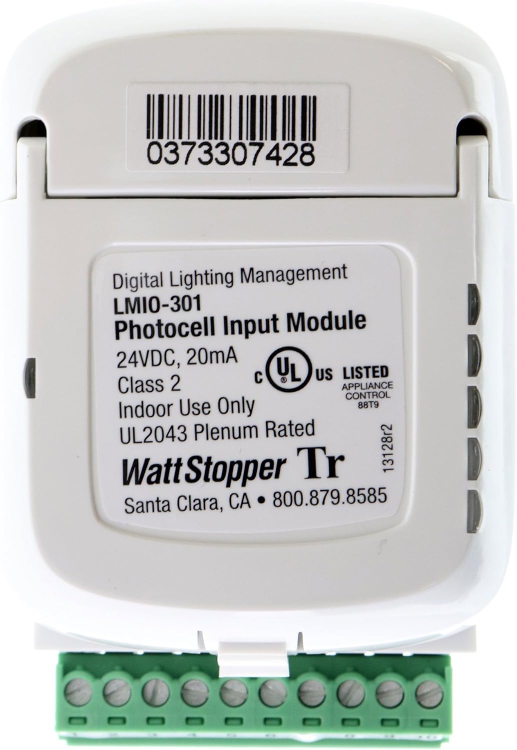 Watt Stopper LMIO-301 Product Label with Specifications