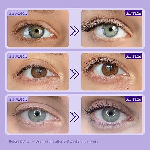 Root Lash Serum 0.54 OZ – Exclusive 100% Natural Growth & Peptide Complex – Eyelash Growth Serum Promotes Fuller, Longer Lashes for Women & Men – 2× 8ml Value Duo