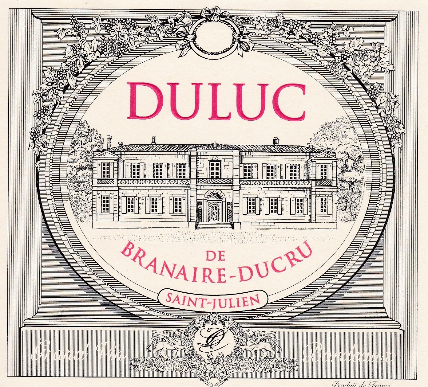 Duluc de Branaire-Ducru - AOP Saint-Julien - Vin Rouge - Millésime 2019-1 bouteille x 75cl