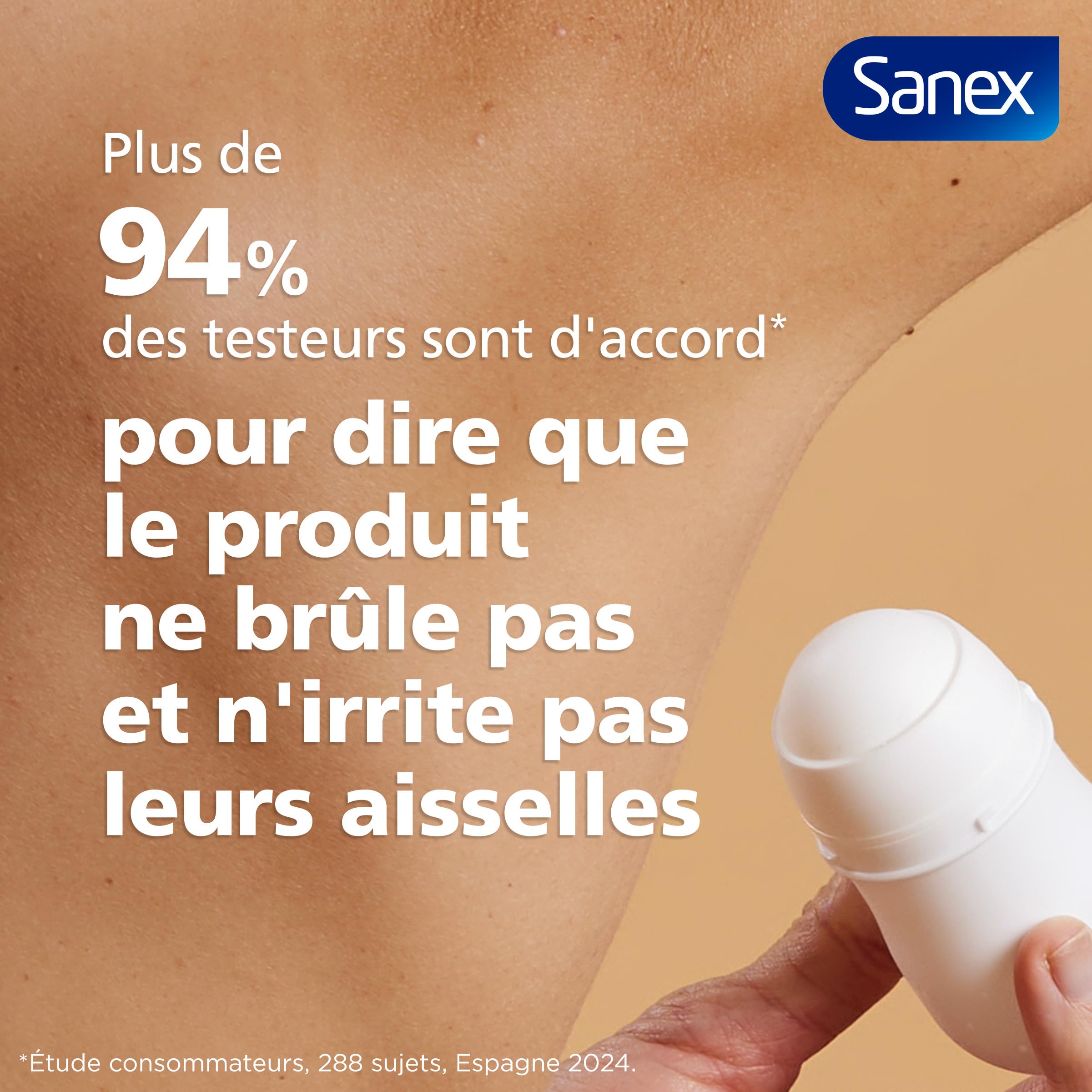 SANEX -Derma Care Protector 48 h Déodorant Bille Anti-transpirant 53 ml –fraîcheur longue durée contre la transpiration et les mauvaises odeurs – respecte la peau– ne contient pas d’alcool*