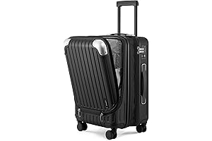 Grace 20-Inch Expanding Carry-On Luggage with Dedicated Laptop Compartment