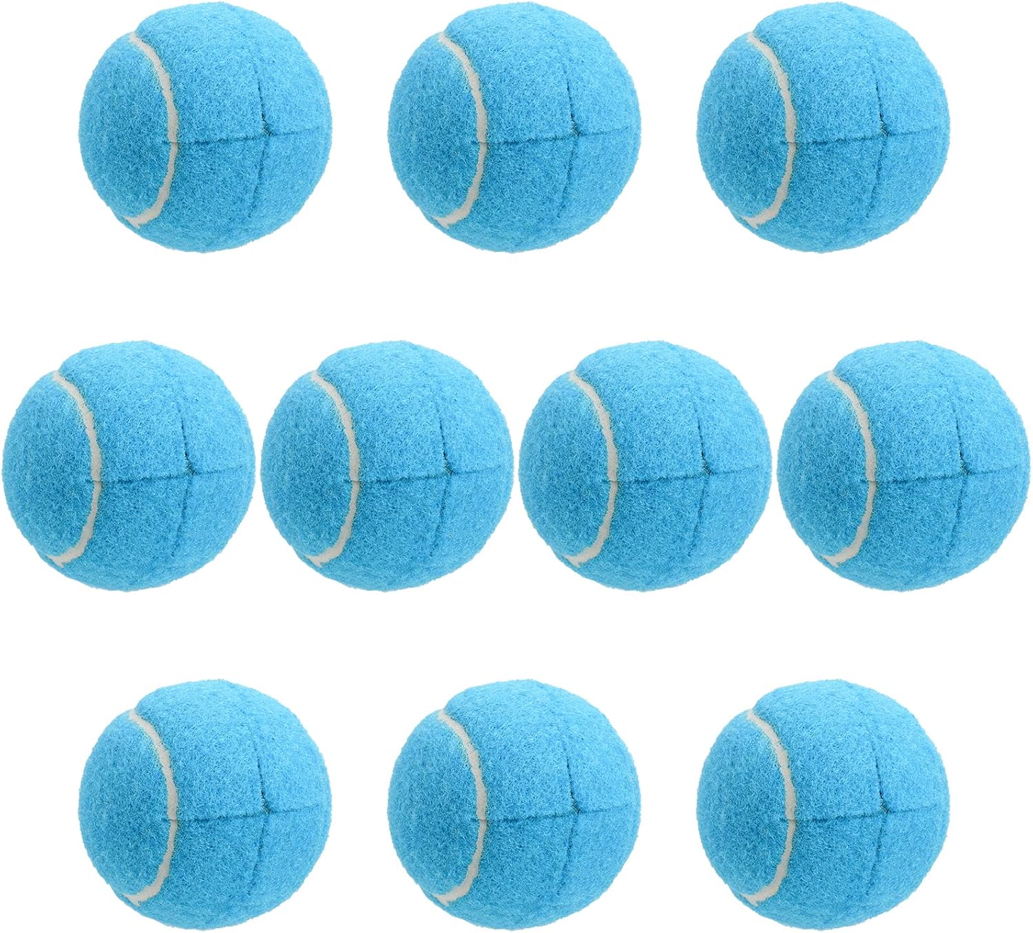 Tebery 10 Pack Blue Precut Walker Tennis Balls, Walker Glide Balls