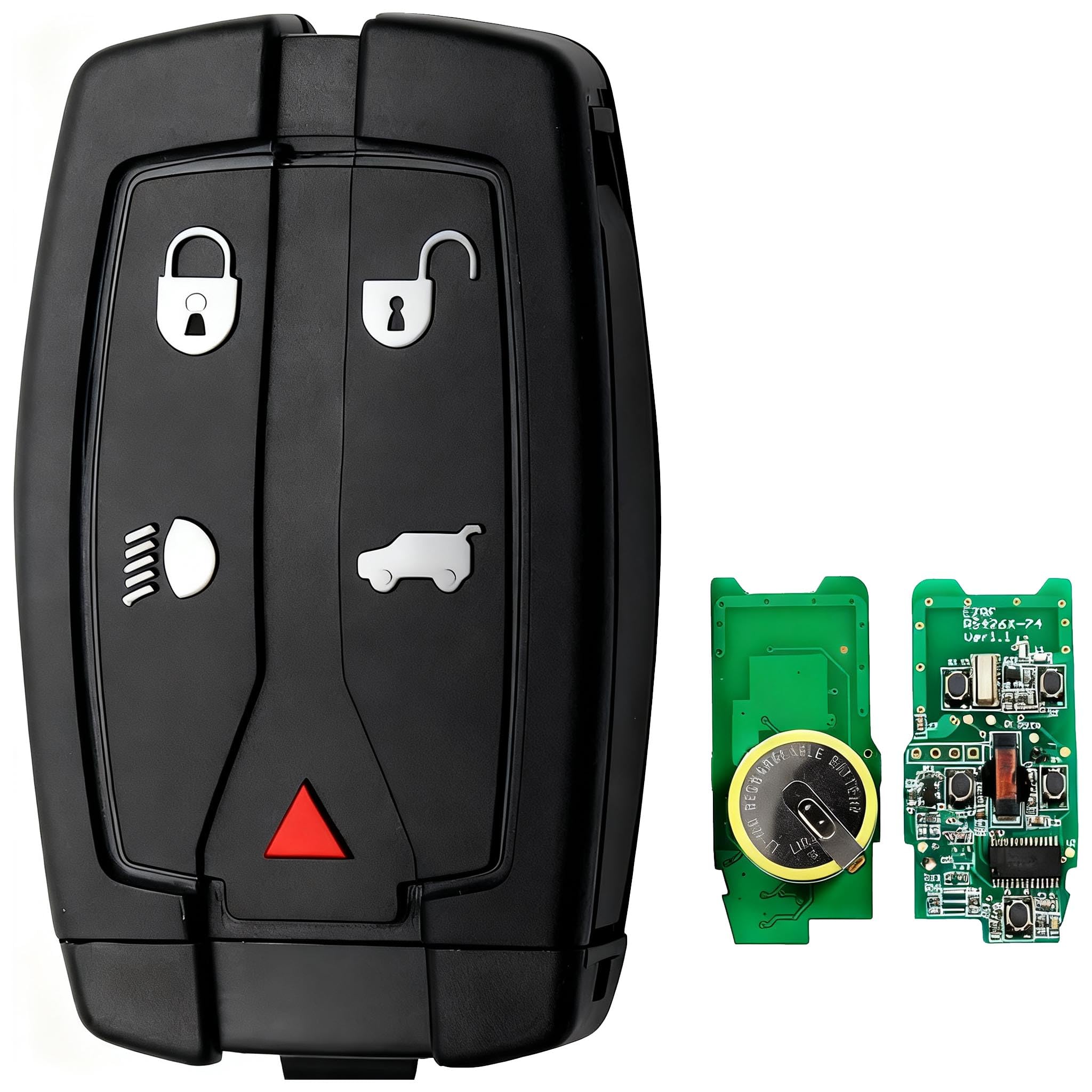 For Land Rover Freelander 2 Car Key Fob-5 Buttons,433MHZ ID46Chip FCC ID NT8TX9|Replacement Keyless Entry Remote
