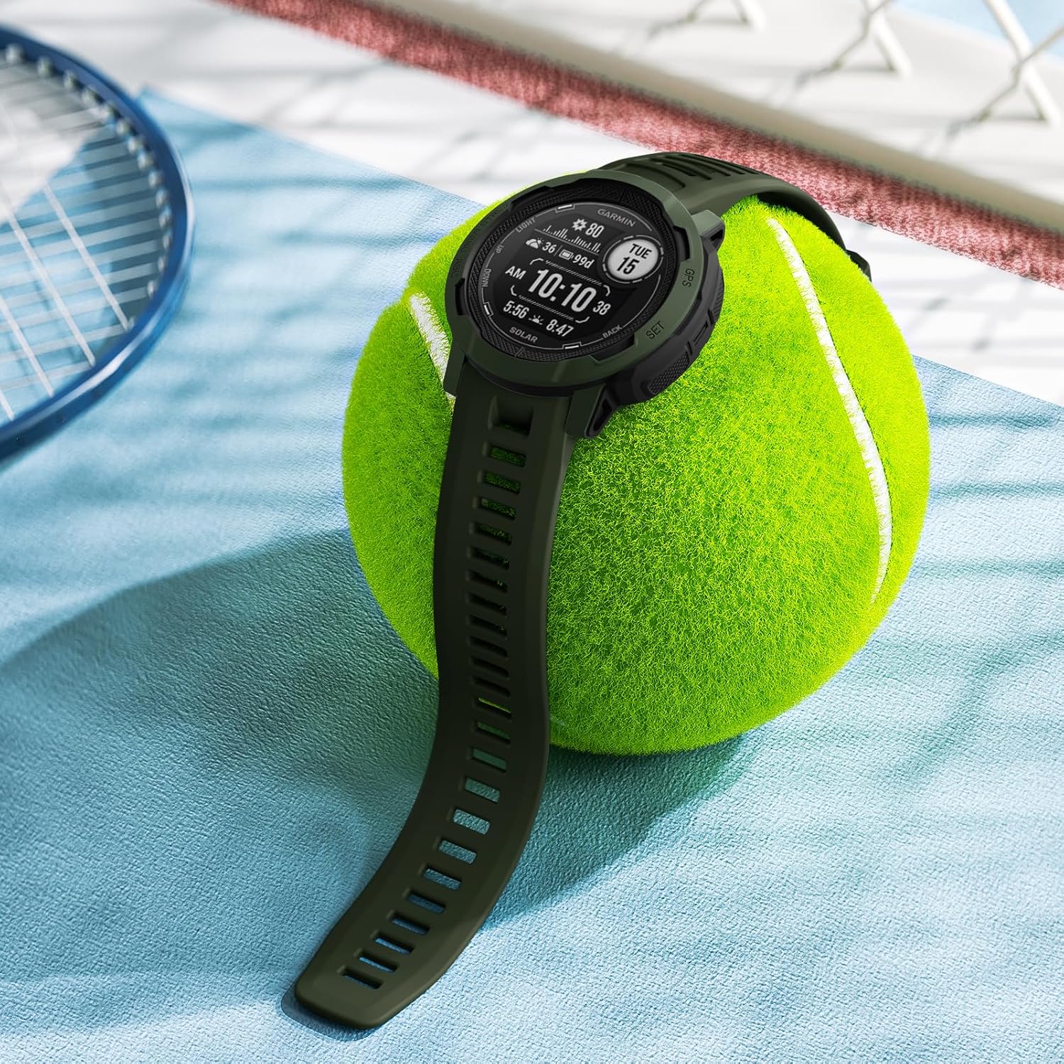 GEAK Compatible with Garmin Instinct Watch Band Replacement, Soft Silicone Strap Sport Wristband Replacement Compatible for Garmin Instinct 2/Instinct Esports/Solar/Tide/Tactical GPS Smartwatch