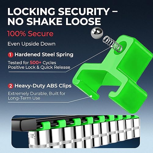 Miniatura 4 de Juego de 9 organizadores de enchufes 14 pulgadas x 48 clips, 38 pulgadas x 45 clips, 12 pulgadas x 36 clips, soporte de enchufe de ABS resistente,