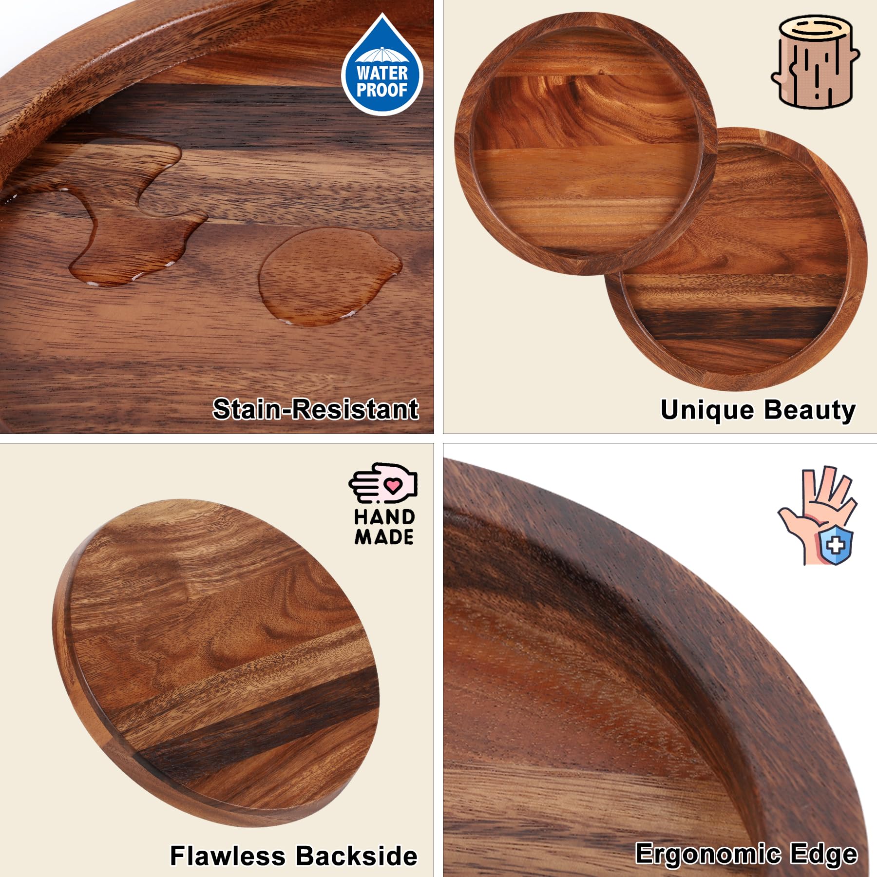 Amazon.co.jp: ブラックウォールナットウッドトレイ。 : Home & Kitchen