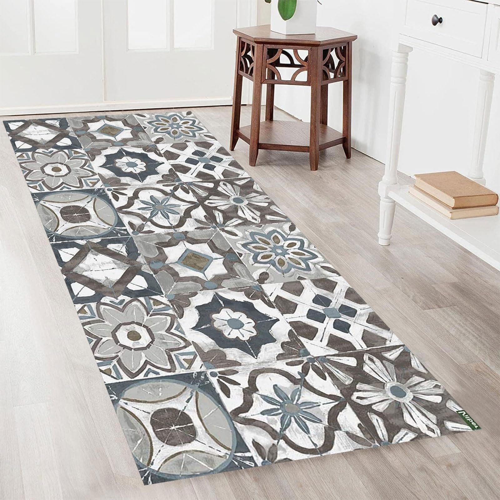 Alfombra antideslizante lavable de cocina de 60x220cm con base segura y pelo corto