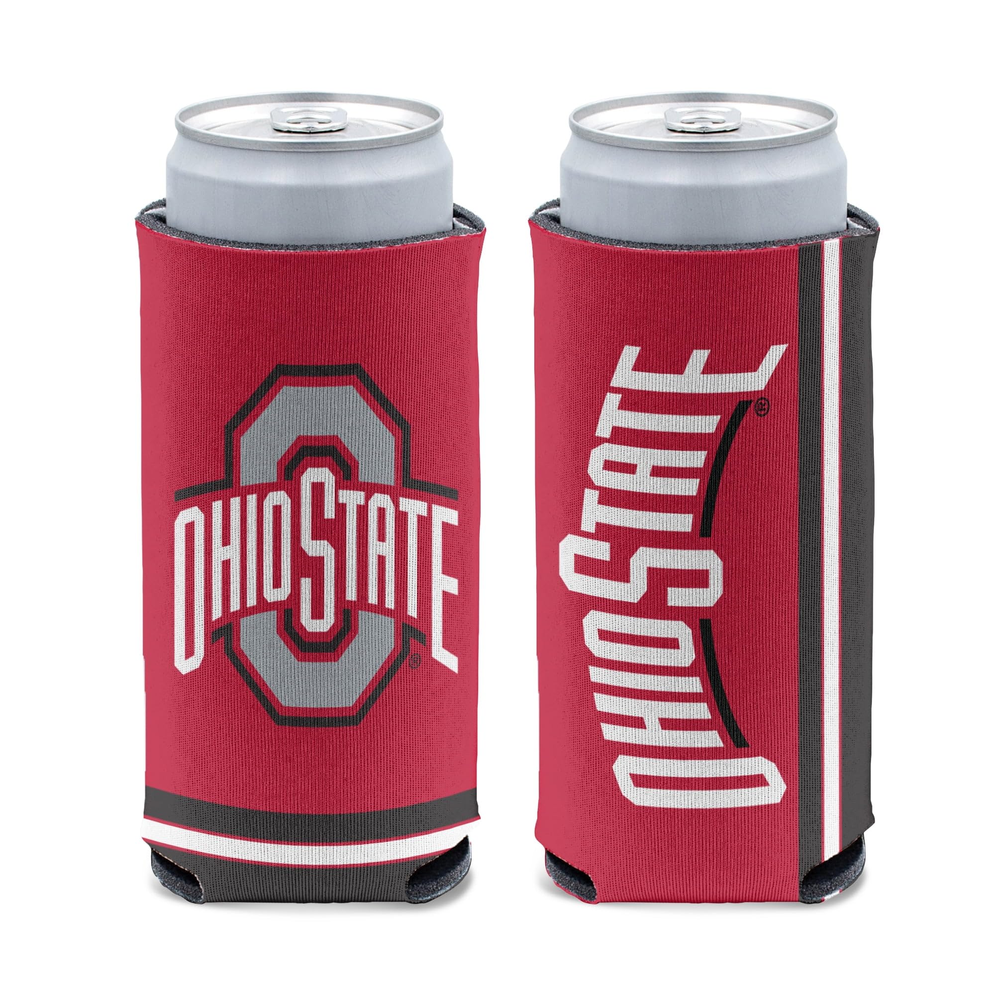 NCAA Ohio State Buckeyes Slim Can Cooler, Team Colors, One Size