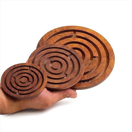 Miniatura 5 de Juego de mesa de rompecabezas Ball in A Maze  Juego de mesa infantil de laberinto de madera hecho a mano  Juguetes de madera y manualidades  Nagina