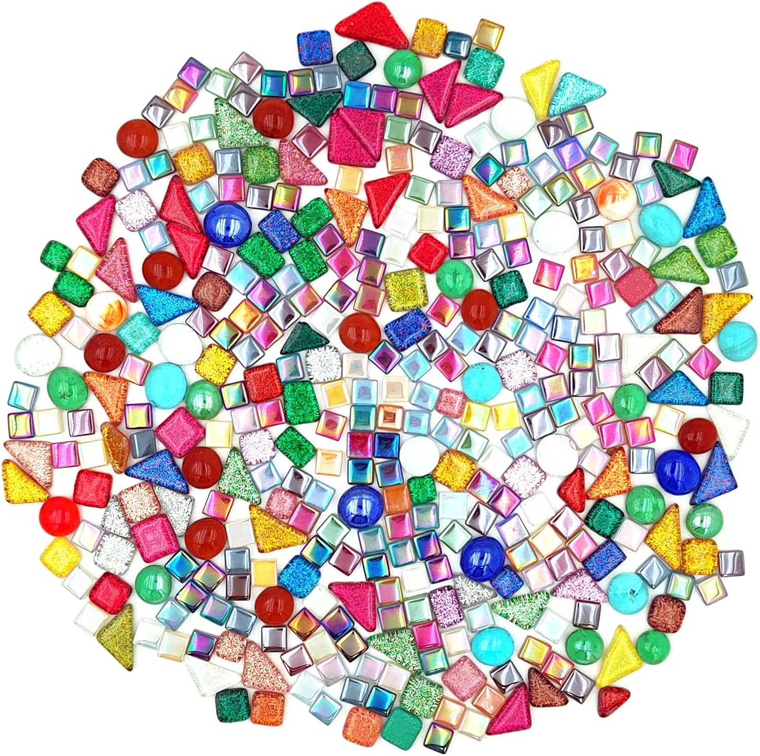 1.1lb Mixed Color Irregular Crystal Mosaic Tiles for Crafts