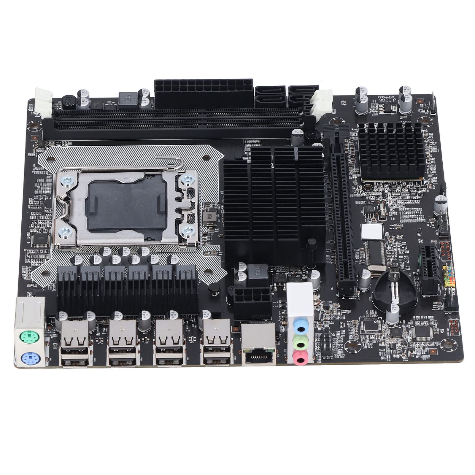 Płyta Główna DDR3, Pamięć ECC USB2.0 SATA Port PCB Płyta Główna, Gniazdo Procesora LGA 1366, dla Intel X58, Obsługuje 2×DDR3 DIMM, 1366 Pinów Płyta Główna do Gier