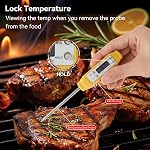 Digital Food Thermometer Automatic Calibration Pen Style High Accuracy Electronic Pocket Thermometer Yellow for Home Use, Multifunctional Accessory (Yellow)
