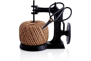 Cast Iron Sewing Machine Twine Holder and Scissor Storage
