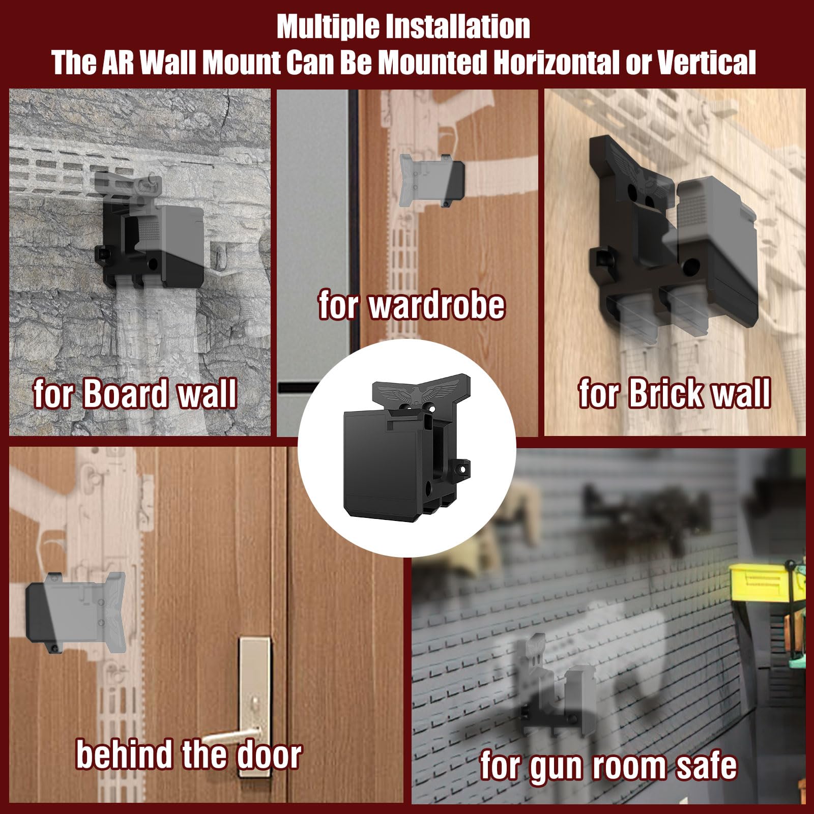 Ar Wall Rack Lock Snapklik.com : LULACOOL Gun Wall Mount, AR10 Rifle Holder Wall Rack ...