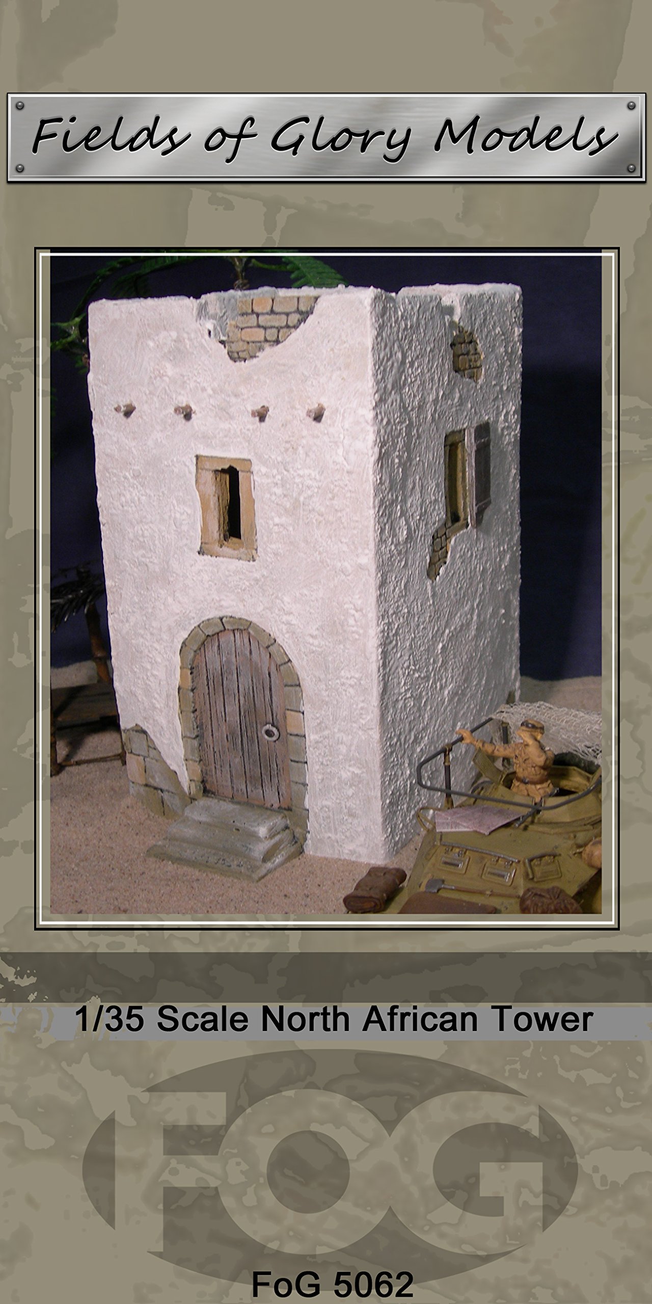 1/35 Scale North African Tower- Suit WW2 LRDG diorama