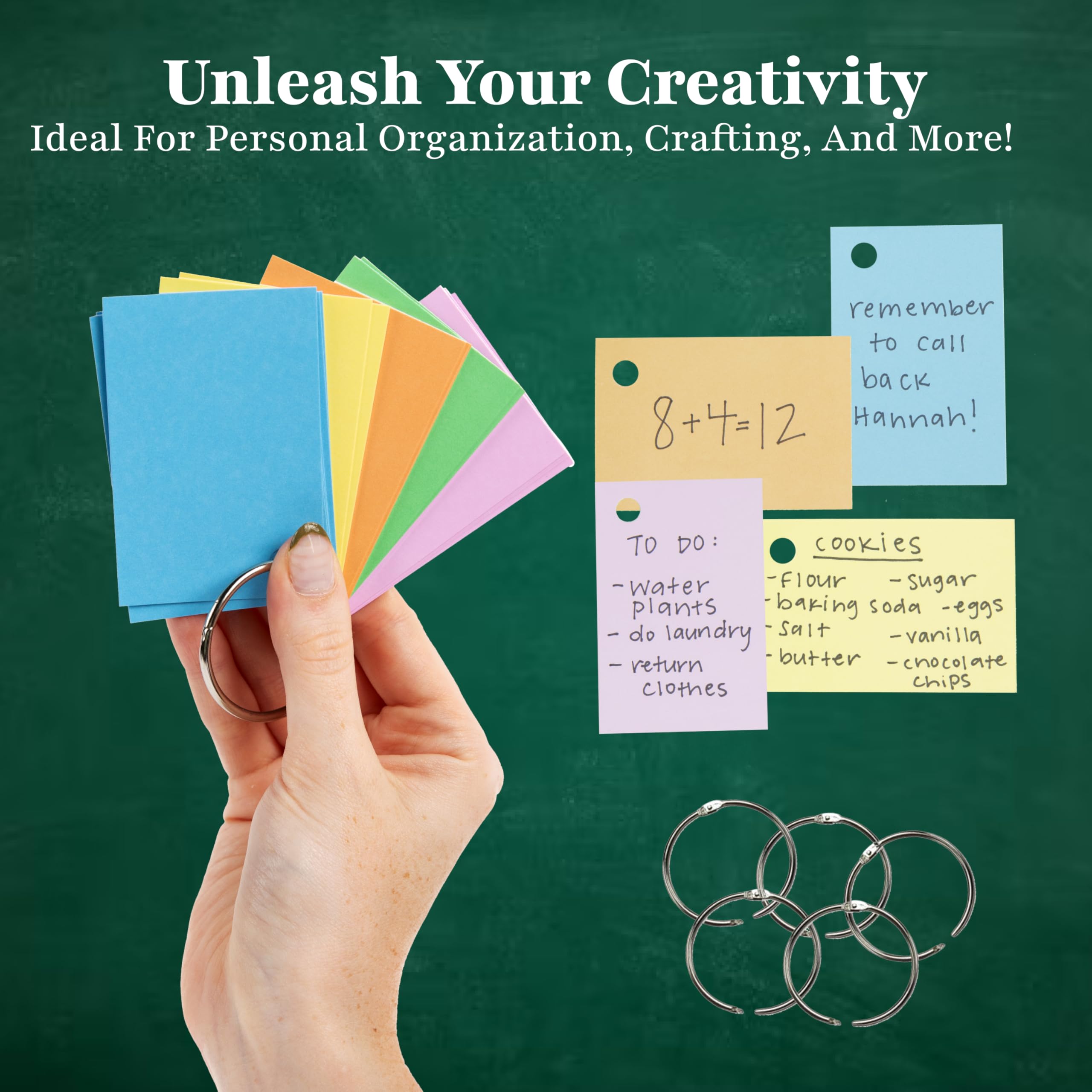 Snapklik.com : Star Right Assorted Colored Blank Flash Cards - 2 X 3 ...