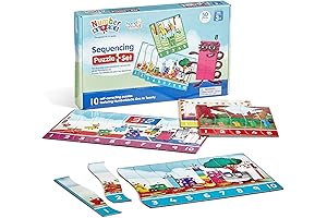 hand2mind Numberblocks Sequencing Puzzle Set: Unlock the Fun of Sequence Learning for...