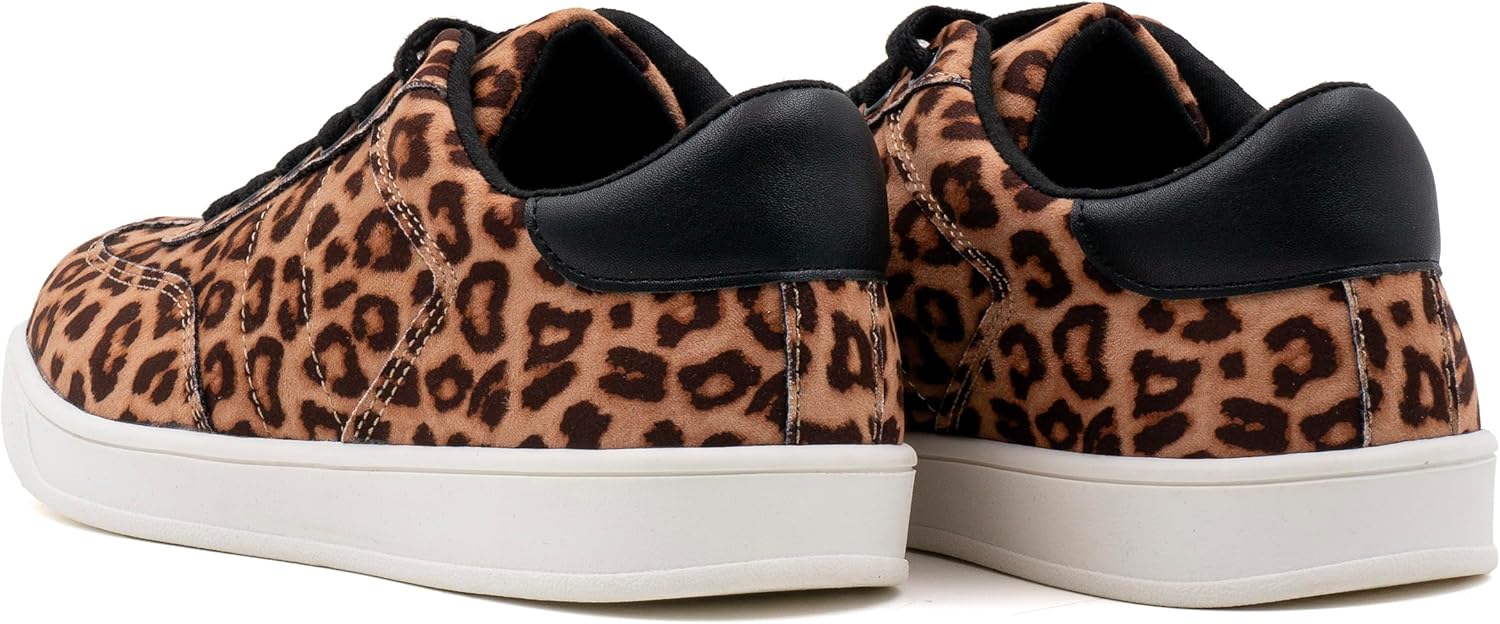 Women's Lace Up Trendy Sneaker Classic Fashion Low Top Walking Shoes - Picture 28 of 109