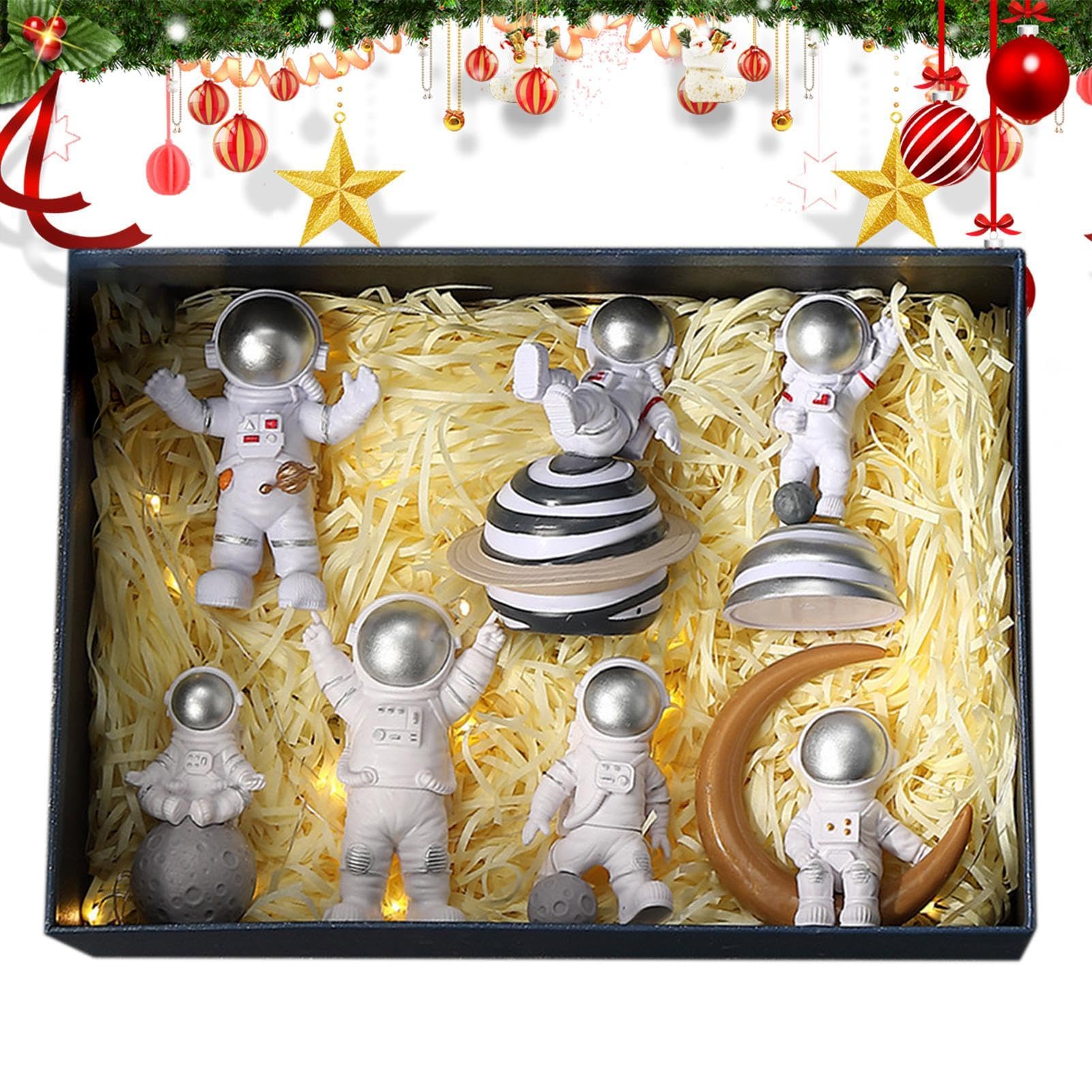 Figura de Astronauta, 7 estatuas de Astronauta de Resina, estatuas de
