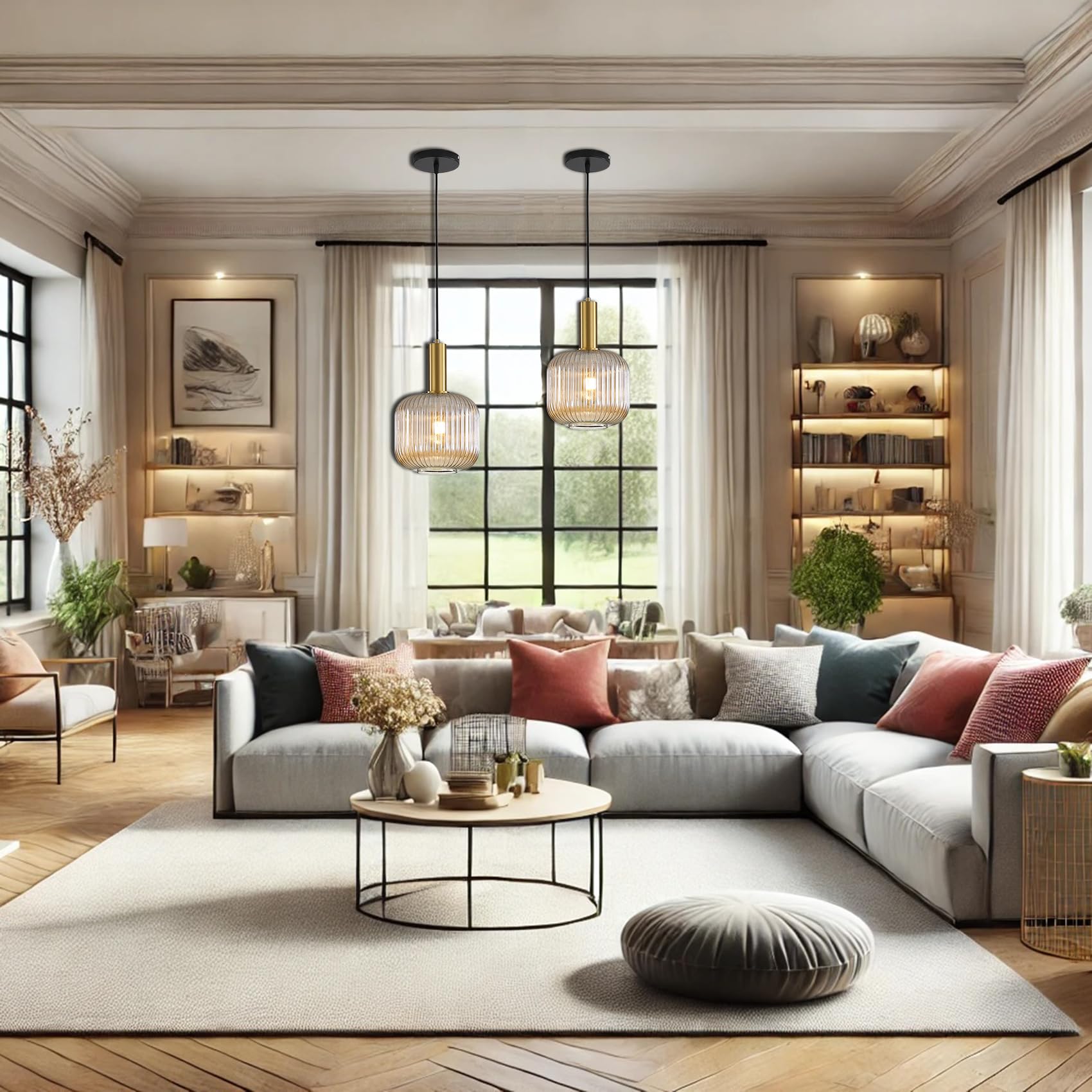 I-xun Modern Pendant Light Fixtures for Kitchen Island, Farmhouse