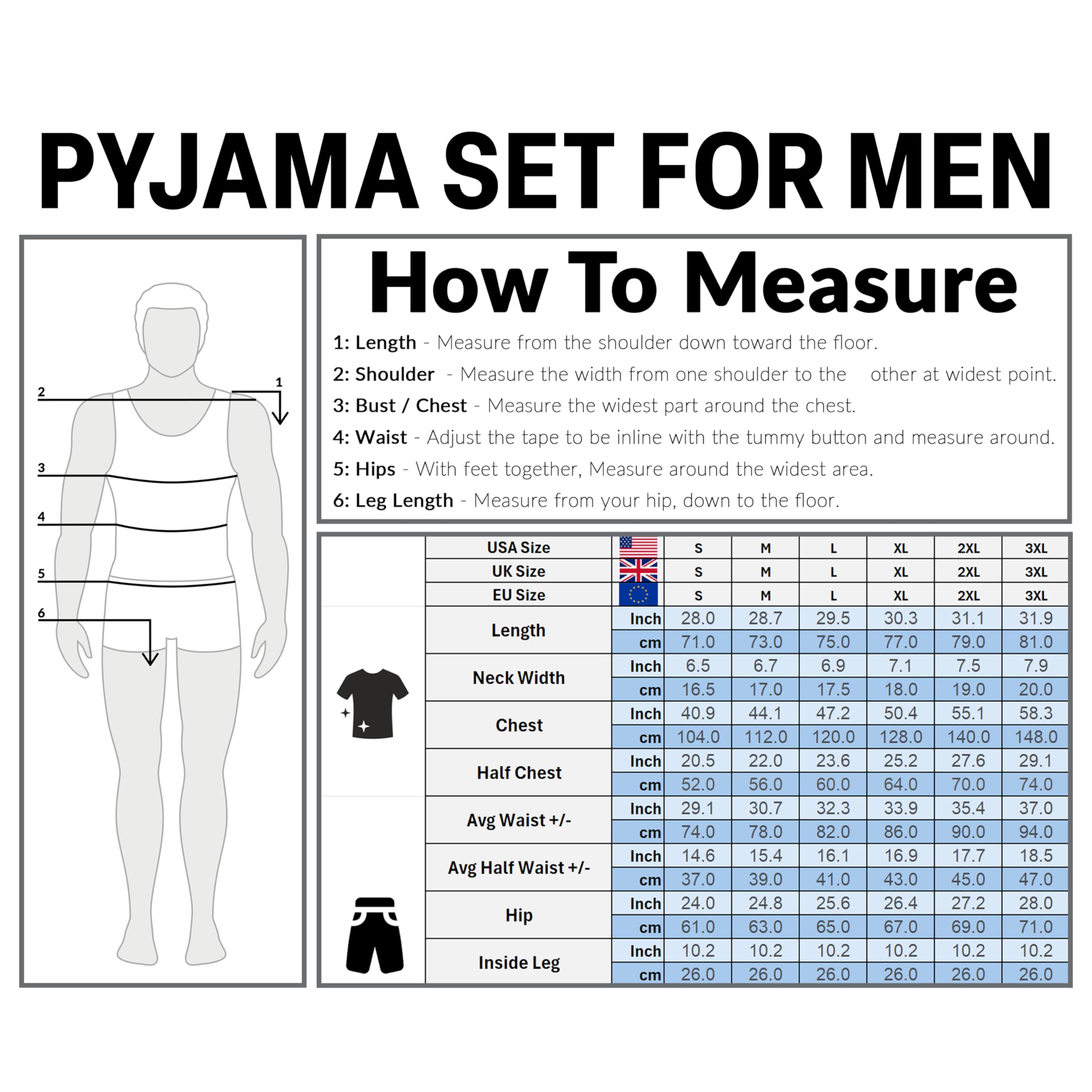 Get Trend Walkers Pigiama Uomo Corto S-3XL, 100% Cotone, Pigiama Estivo 2 Pezzi con T-Shirt e Shorts, Idea Regalo Uomo e Ragazzo