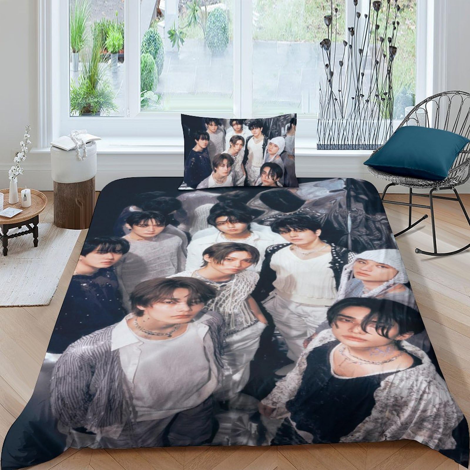 Set Copripiumino Per Bambini Stampato In 3D Set Di Biancheria Da Letto Con Federa Per Ragazzi Copripiumino Per Bambini Morbidi Per Adolescenti Lenzuola 3 Con 2 X Federe 135X200 Cm