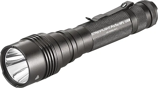 Streamlight 88077 ProTac HPL USB 1000-Lumen Long-Range USB Rechargeable Tactical Flashlight with USB Cord and Holster, Black