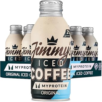 Jimmy's Iced Coffee x The Big Myprotein Original BottleCan  12 x 380ml Multipack - 21g Protein Enriched Latte Drink Shake