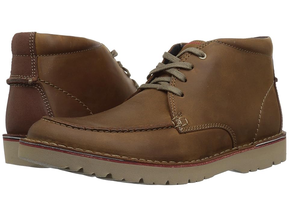 

Clarks Vargo Rise (Dark Tan Leather) Men's Shoes