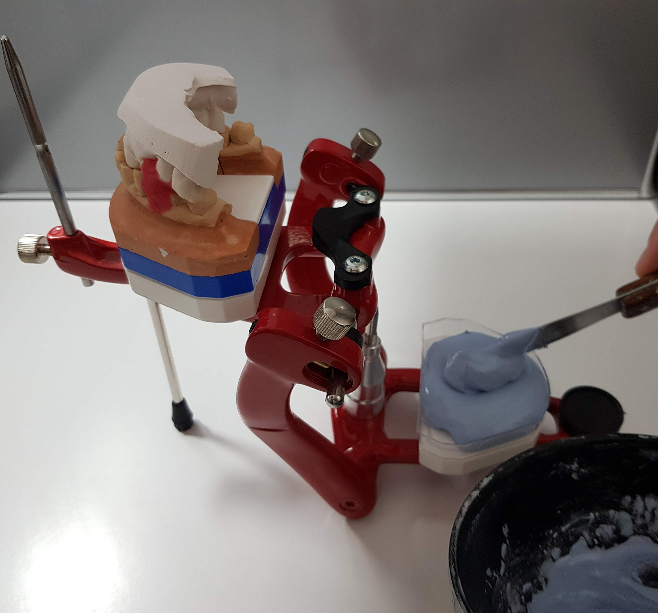 KIT porta placchette dentali per articolatore dentale (NON INCLUSO) per laboratorio odontotecnico SENZA ARTICOLATORE