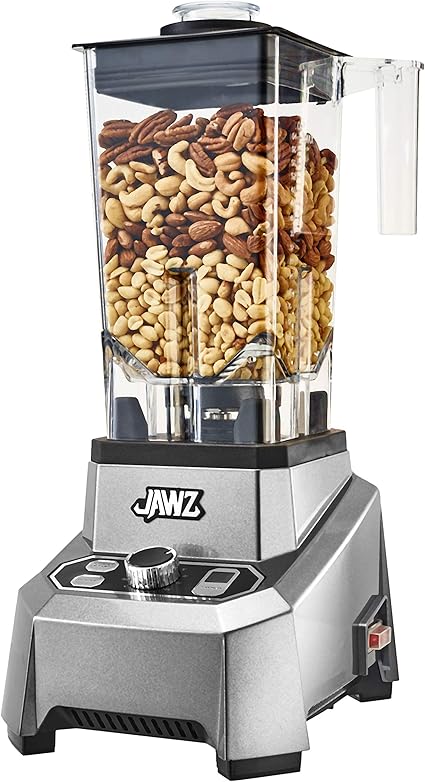 Amazon ピーナッツバターも作れる Jawz High Performance Variable 10 Speed Professional Grade Countertop Blender Food Processor 64 Oz Silver Jawz フードプロセッサー Amazon ピーナッツバターも作れる Jawz High Performance Variable 10 Speed Professional Grade Countertop Blender Food Processor 64 Oz Silver Jawz フードプロセッサー