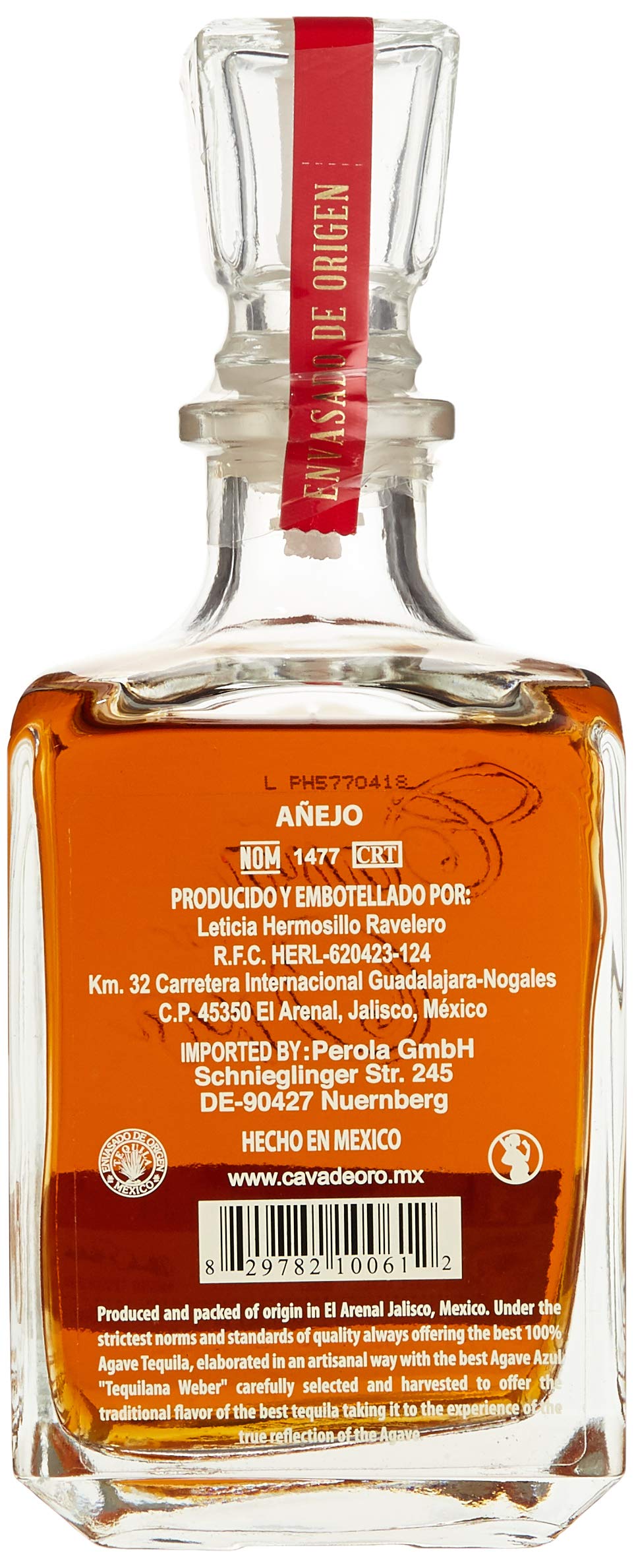 Cava de Oro Gran Anejo Tequila 0.7 l