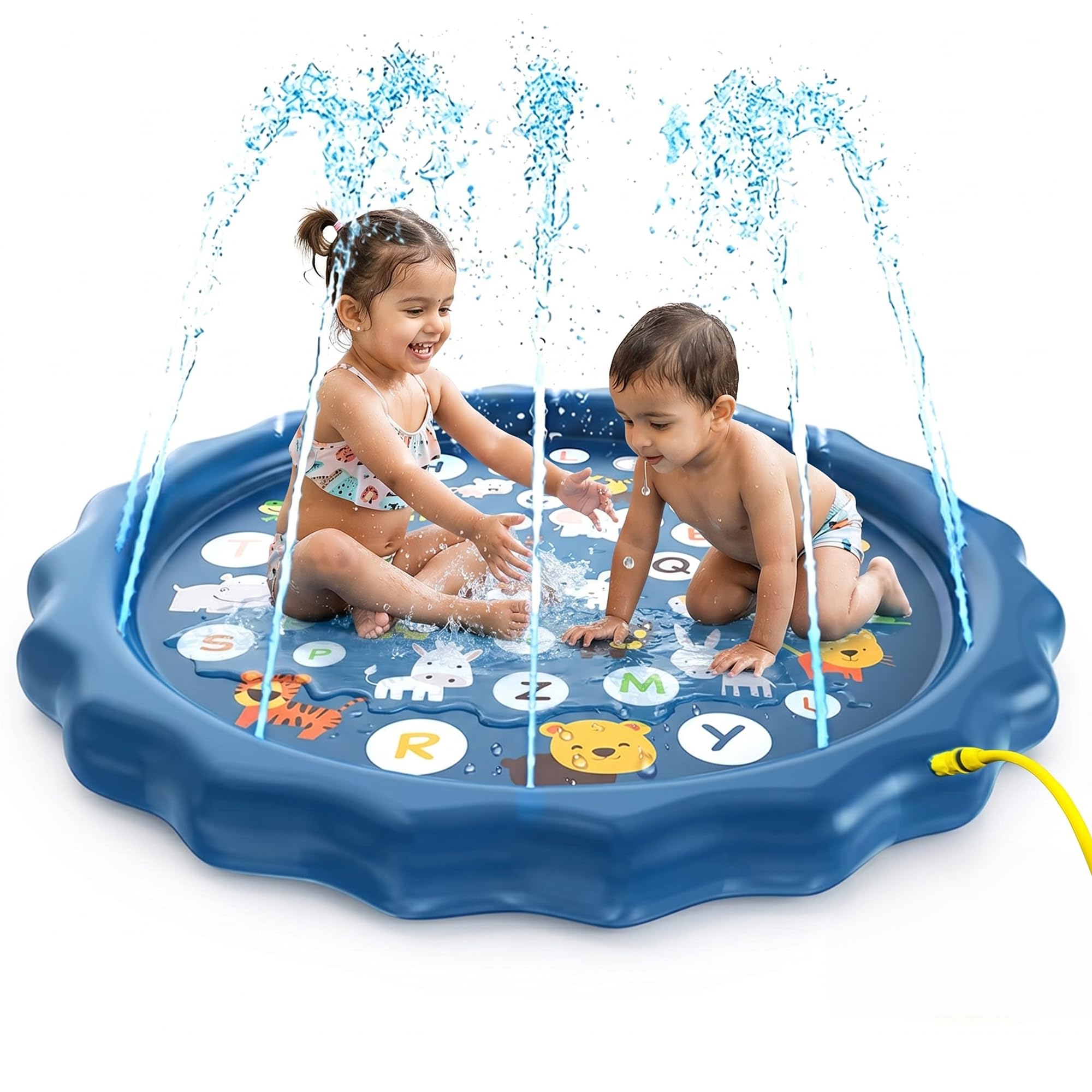 Kidology Splash Pad Sprinkler Pool for Kids 2-8 Years | Outdoor Water Sprinkler Pool for Toddlers & Kids | 97 cm Anti-Slip Non-Slip Foldable Sprinkler Mat | Summer Outdoor Water Toys Gift Boys Girls-image-12
