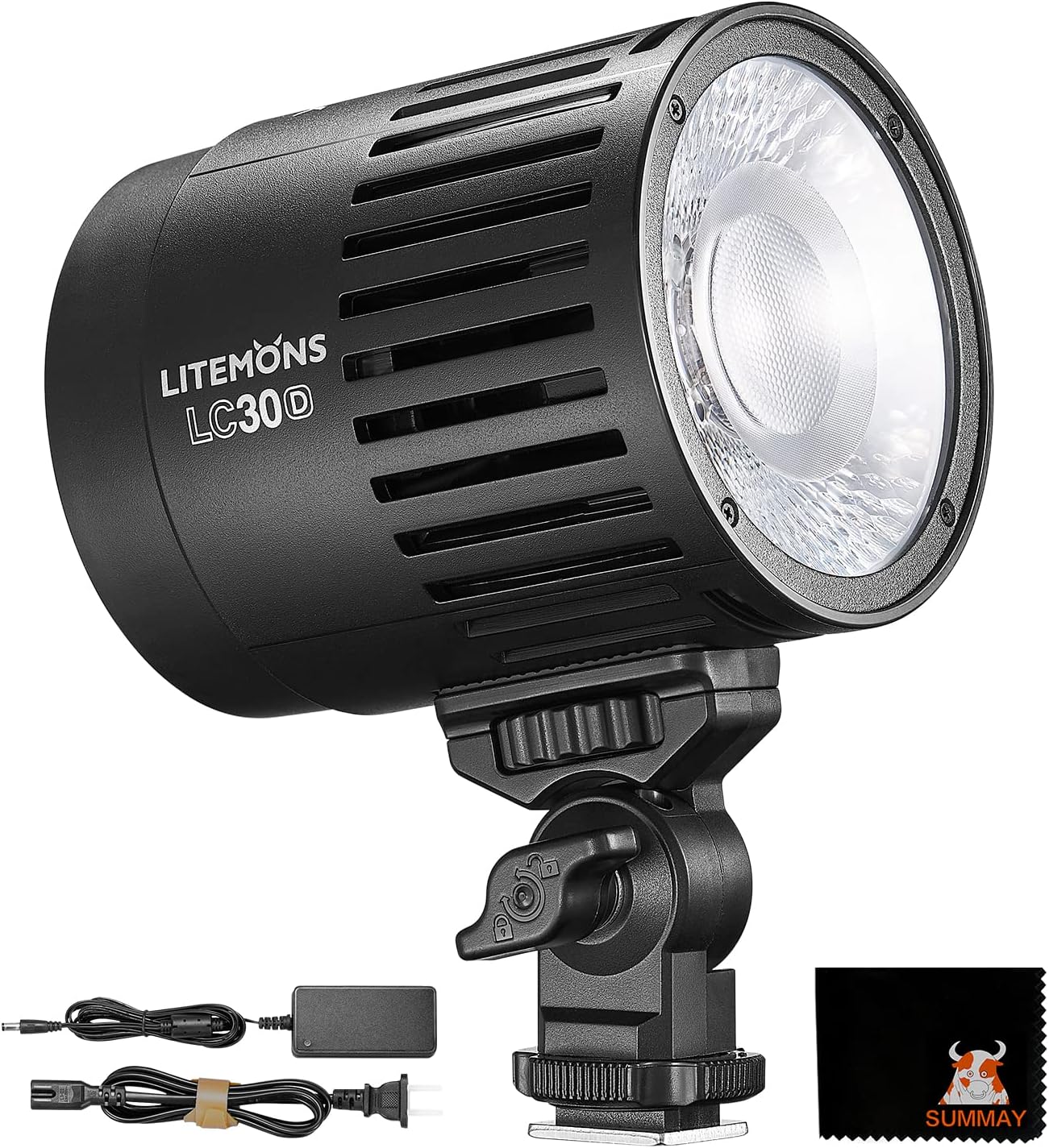 Godox LC30D Desktop LED Video Light Constant Light Soft Light Two-Color Temperature Fill Light Suitable for Shooting Jewelry, Live Shooting, Two-Color Temperature Lighting