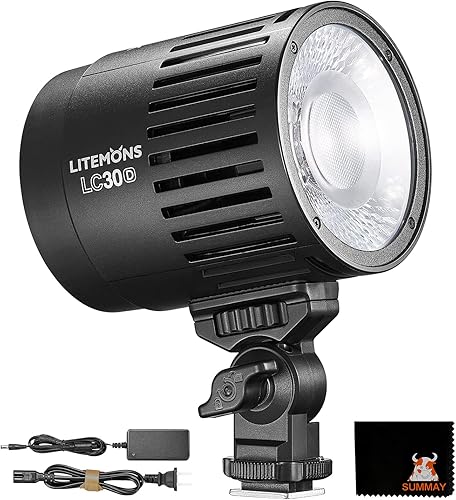 Godox LC30D Luz de video LED de escritorio Luz constante Luz suave Luz de relleno de temperatura de dos colores adecuada para disparar joyas,