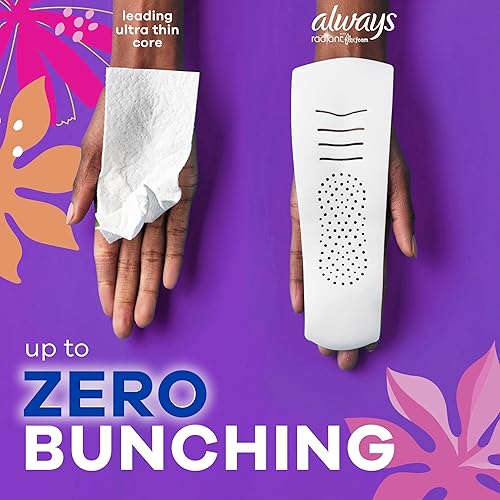 Miniatura 5 de Always Radiant - Almohadillas femeninas para mujer, talla 1 regular, con alas, perfumadas, 42 CT