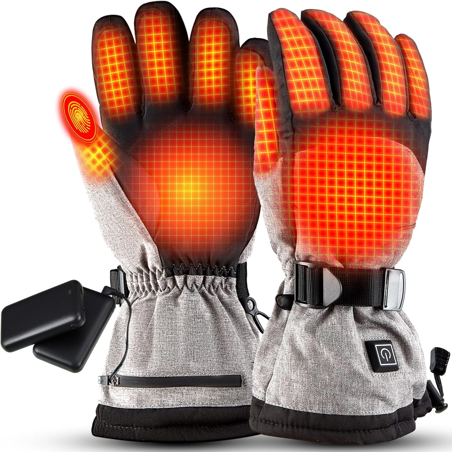 Baquler Electric Battery Heated Gloves Battery Powered Hand