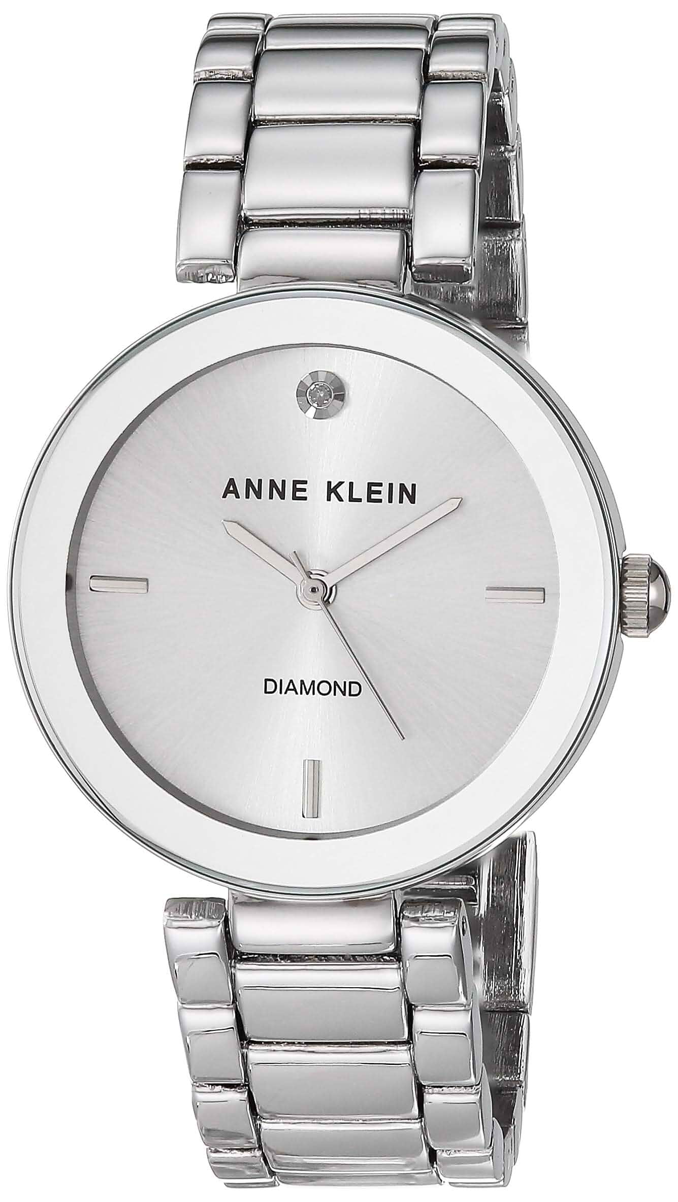 Anne Klein Women's Genuine Diamond Dial Bracelet Watch Metal