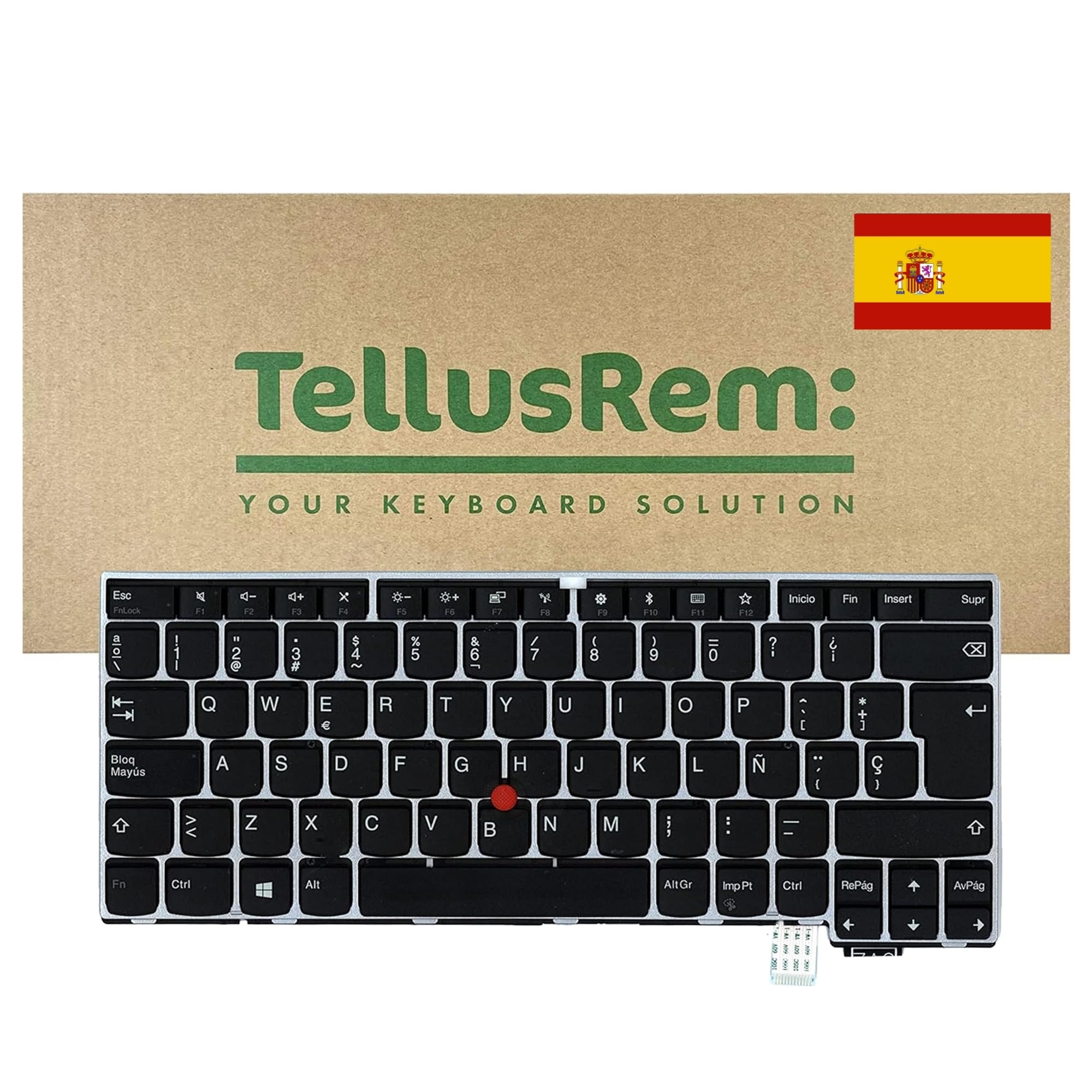 Teclado de respuesto Español retroiluminado para Lenovo Thinkpad Thinkpad 13 Gen 2, T460s, T470s