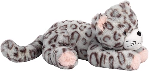 Miniatura 3 de Lambs & Ivy Happy Jungle - Peluche de leopardo de peluche, rosa/gris, Cleo