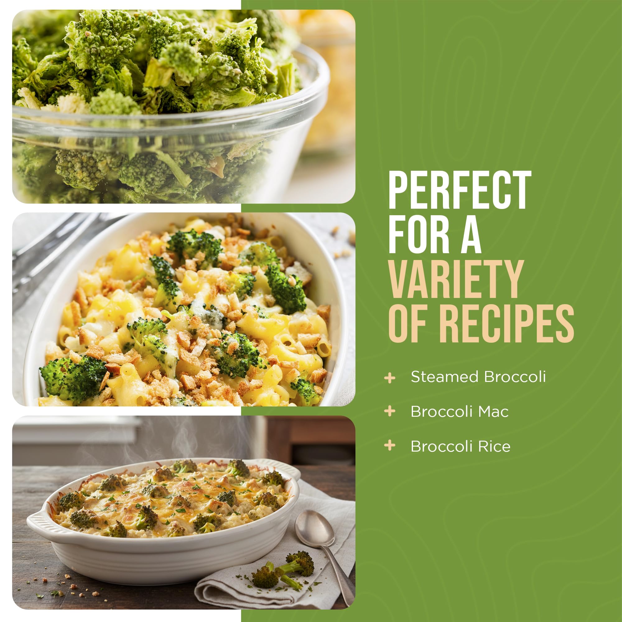 Augason Farms Freeze Dried Broccoli Florets & Stems #10 Can 7 oz