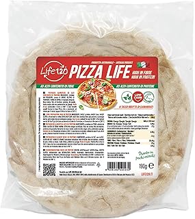 Life 120 - Box Pizza - Keto Protein Pizza mit kohlenhydratreduzierten Ballaststoffen und hohem Proteingehalt - 190g - Packung mit 6 Stück