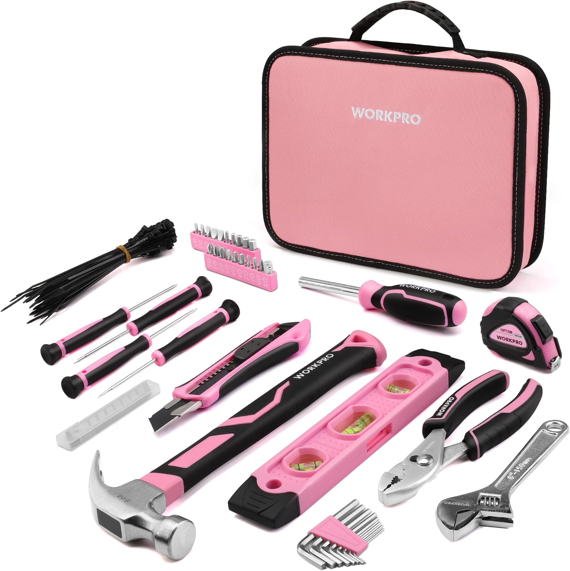 WORKPRO 35Piece Pink Tools Set & WORKPRO 53Piece Pink Tool set